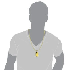 Statue Of Liberty Diamond Pendant 2.2ct Credit Suisse 14K Yellow Gold Bar Charm -Luxurman statue of liberty diamond pendant 22ct credit suisse gold bar charm box