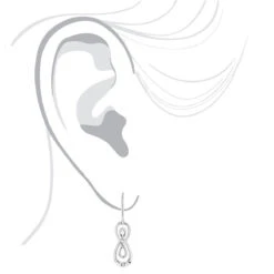 Sterling Silver Diamond Infinity Hook Earrings Luxurman Love Quotes -Luxurman sterling silver diamond infinity hook earrings luxurman love quotes bod