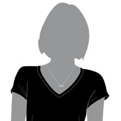 Sterling Silver Infinity Diamond Pendant Luxurman Love Quotes Necklaces -Luxurman sterling silver infinity diamond pendant luxurman love quotes necklaces bod