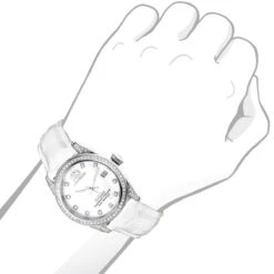 Luxurman Tribeca Women's Diamond Swiss Quartz Watch Stainless Steel 1.5ct -Luxurman swiss quartz watches luxurman womens diamond watch stainless steel tribeca 15ct bod