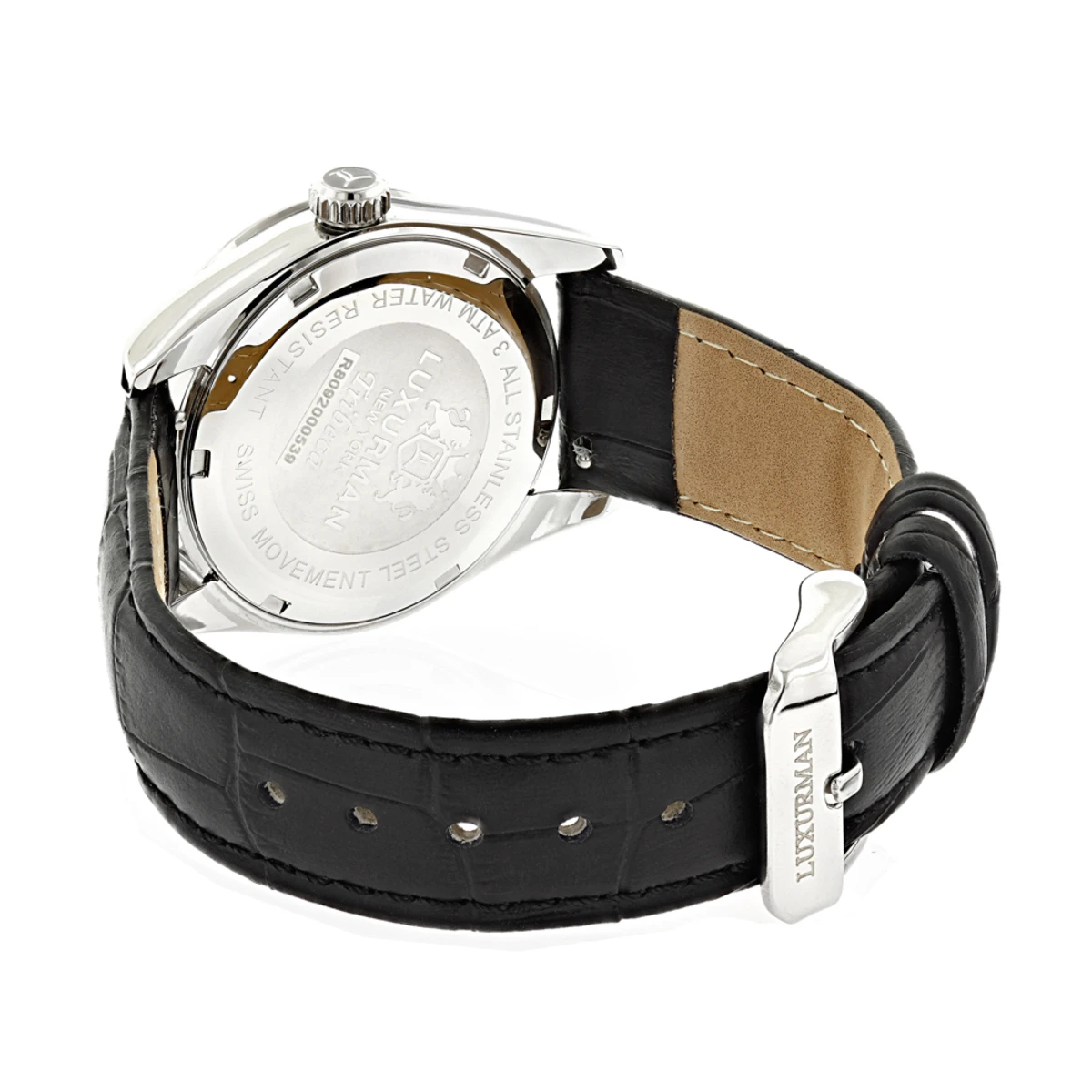 Swiss Quartz Luxurman Women's Diamond Tribeca Watch With Leather Band 2 Swiss Quartz Luxurman Women's Diamond Tribeca Watch With Leather Band - Image 2