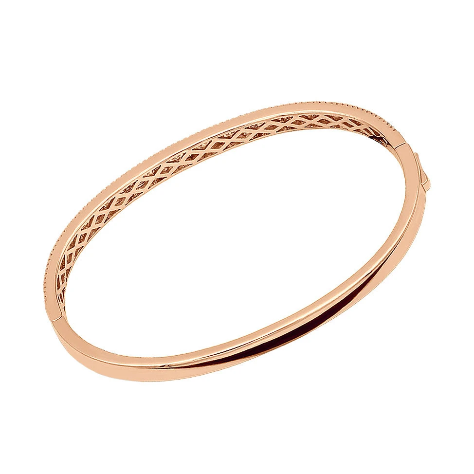 14K White Gold Thin Diamond Bangle Bracelet For Women 2.5 Carat 7 14K White Gold Thin Diamond Bangle Bracelet For Women 2.5 Carat - Image 7