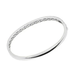 14K White Gold Thin Diamond Bangle Bracelet For Women 2.5 Carat 13 14K White Gold Thin Diamond Bangle Bracelet For Women 2.5 Carat -Luxurman thin diamond bangle bracelet for women 14k white rose yellow gold 25 carat 803206 backwh