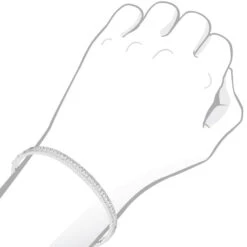 14K White Gold Thin Diamond Bangle Bracelet For Women 2.5 Carat 16 14K White Gold Thin Diamond Bangle Bracelet For Women 2.5 Carat -Luxurman thin diamond bangle bracelet for women 14k white rose yellow gold 25 carat 803206 bodwh