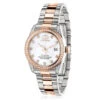 Two Tone Rose Gold Plated Women's Diamond Watch 1.5ct Luxurman Tribeca