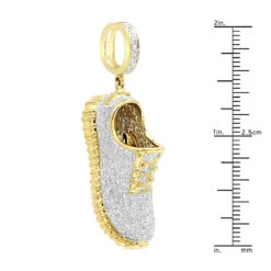 Unique 10K Yellow Gold Sneaker Shoe Diamond Pendant For Men 1.13ct By Luxurman 11 Unique 10K Yellow Gold Sneaker Shoe Diamond Pendant For Men 1.13ct By Luxurman -Luxurman unique 10k gold sneaker shoe diamond pendant for men 113ct by luxurman rulerye