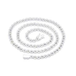 Unique 14K Yellow Gold Chain Blue And Yellow Diamond Necklace For Men 5Ct -Luxurman unique 14k gold chain blue and yellow diamond necklace for men 5ct 000861 backwh