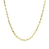 Unique 14K Yellow Gold Chain Blue And Yellow Diamond Necklace For Men 5Ct