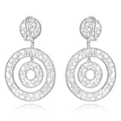 Unique 14K White Gold Designer Baguette Round Diamond Earrings For Women 7ct 9 Unique 14K White Gold Designer Baguette Round Diamond Earrings For Women 7ct -Luxurman unique 14k gold designer baguette round diamond earrings for women 7ct backwh