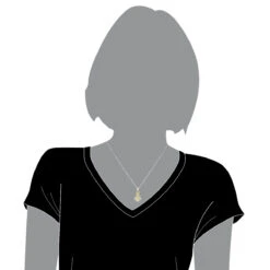 Unique 14K White Gold Designer White Yellow Diamond Women's Pendant By Luxurman -Luxurman unique 14k gold designer white yellow diamond womens pendant by luxurman bodwh