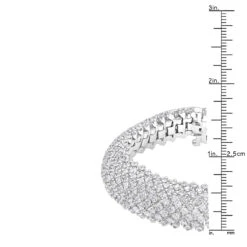 Unique 18K White Gold Ladies Diamond Bracelet 14.6ct G/VS By Luxurman -Luxurman unique 18k gold ladies diamond bracelet 146ct gvs by luxurman rulerwh