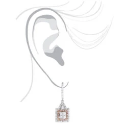 Unique Designer White And Pink Diamond Earrings For Women 14K Gold 1.75ct 11 Unique Designer White And Pink Diamond Earrings For Women 14K Gold 1.75ct -Luxurman unique designer white and pink diamond earrings for women 14k gold 175ct bodwh