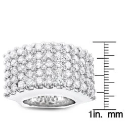 Hip Hop Unique Massive 7 Carat Men's Diamond Ring 14K White Gold Luxurman 11 Hip Hop Unique Massive 7 Carat Men's Diamond Ring 14K White Gold Luxurman -Luxurman unique diamond rings 14k gold diamond ring 735 p 6806 rulerwh