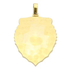 Unique Men's Diamond Tiger Pendant 14K Yellow Gold With Black Enamel 4ct -Luxurman unique jewelry mens diamond tiger pendant 14k gold with black enamel 4ct backye