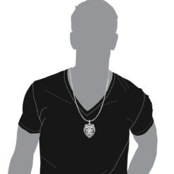 Unique Men's Diamond Tiger Pendant 14K Yellow Gold With Black Enamel 4ct -Luxurman unique jewelry mens diamond tiger pendant 14k gold with black enamel 4ct bodwh