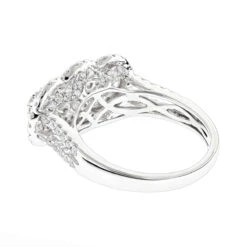 Unique Luxurman Double Halo Cluster Diamond Engagement Ring 1.6ct 14K White Gold 9 Unique Luxurman Double Halo Cluster Diamond Engagement Ring 1.6ct 14K White Gold -Luxurman unique luxurman double halo cluster diamond engagement ring 16ct 14k gold backwh