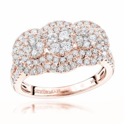 Unique Luxurman Double Halo Cluster Diamond Engagement Ring 1.6ct 14K White Gold 8 Unique Luxurman Double Halo Cluster Diamond Engagement Ring 1.6ct 14K White Gold -Luxurman unique luxurman double halo cluster diamond engagement ring 16ct 14k gold ro