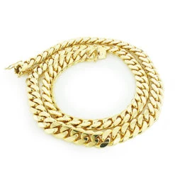 Men's Solid 14K Yellow Gold Miami Cuban Link Colossal Chain 14.5mm 22-40in -Luxurman yellow gold miami cuban link colossal chain 14k 145mm 22 40in 4
